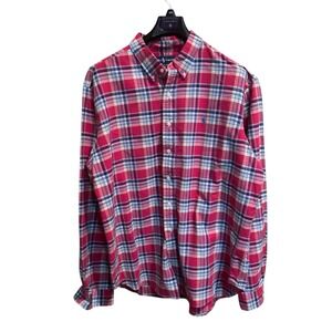 Ralph Lauren Men's Classic Fit Pink  Plaid Button Down Shirt Size XXL‎